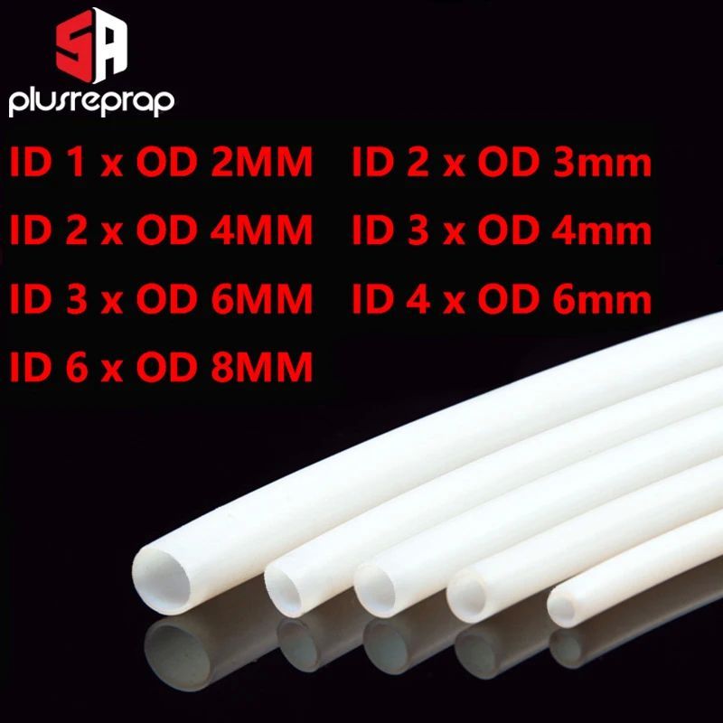 1Meter 1mm 2mm 3mm 4mm 6mm 8mm PTFE Tube For 3D Printer Part