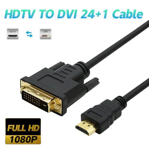 DVI To HDTV HD To DVI 24+1 Male to Male HDTV Cable Digital V