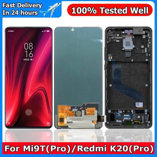 Super Amoled Screen For Redmi K20 Pro / K20 LCD Display Digi