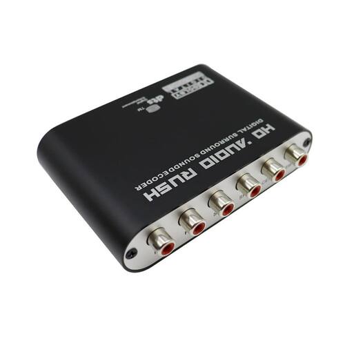 5.1 CH audio decoder SPDIF Coaxial to RCA DTS AC3 Optical di