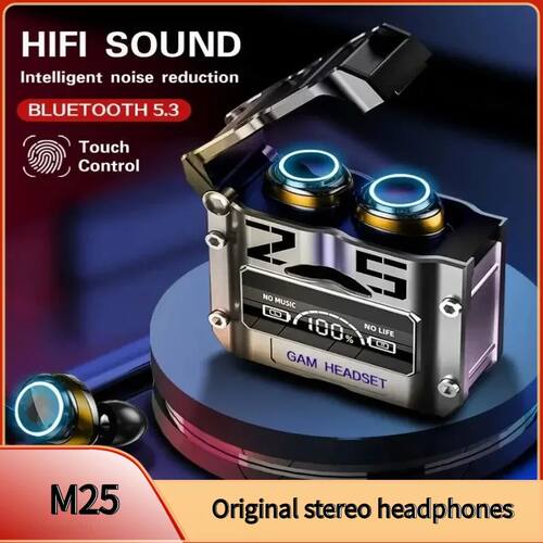 NEW M25 TWS Wireless Headphones Earphones Bluetooth Touch Co