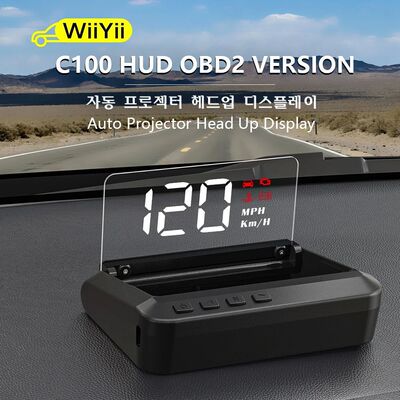 WiiYii C100 OBD2 GPS Car Speed Projector Mirror Driving On-b