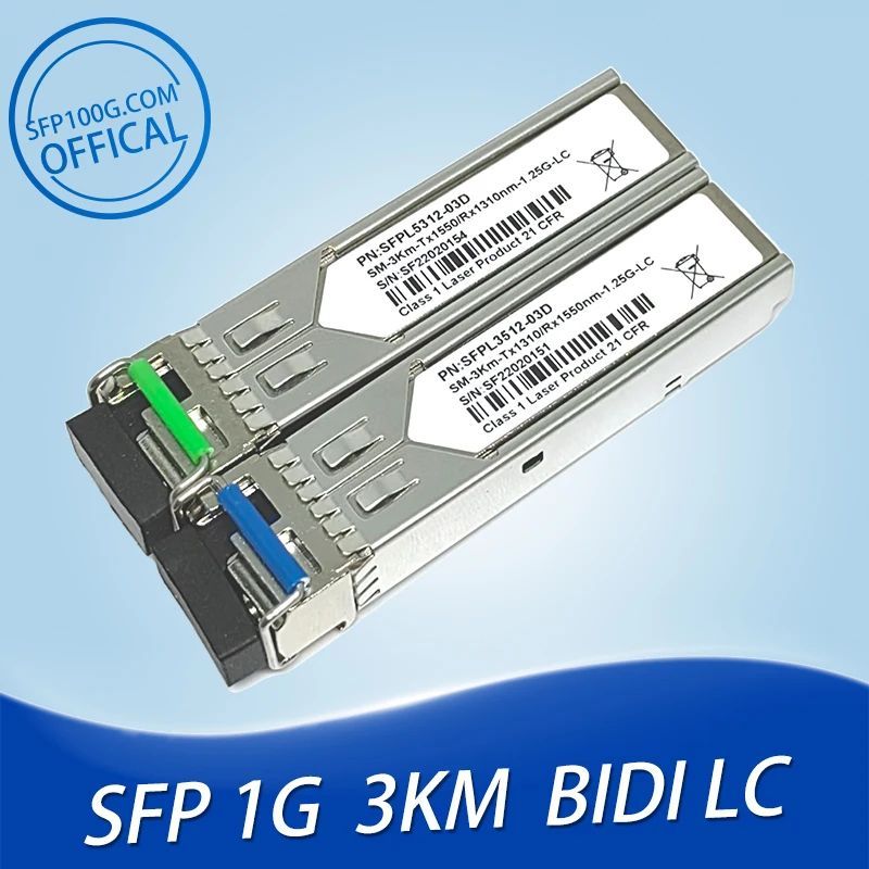 1Gb LC SFP Module Single Bidi Fiber Optical Transceiver Giga
