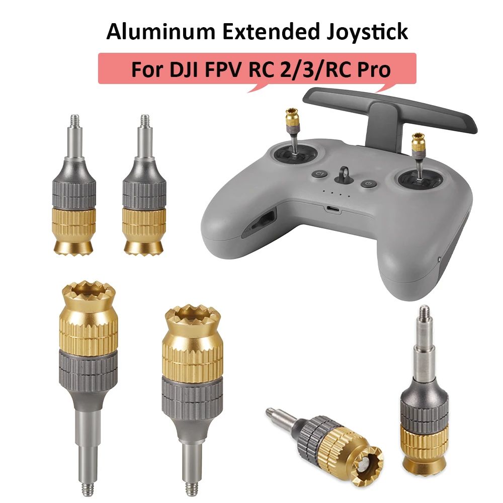 CNC Aluminum Extended Joystick Thumb Stick Rocker For DJI FP
