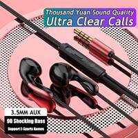 9D HIFI Heavy Bass Waterdrop Style Wired Earphones 3.5MM AUX thumbnail 3