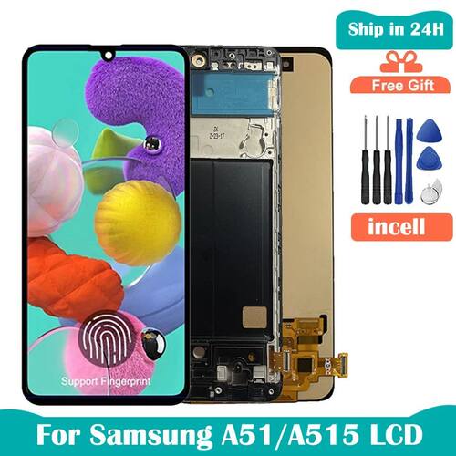 OLED/Incell For Samsung A51 A515 A515F A515F/DS A515FD LCD D
