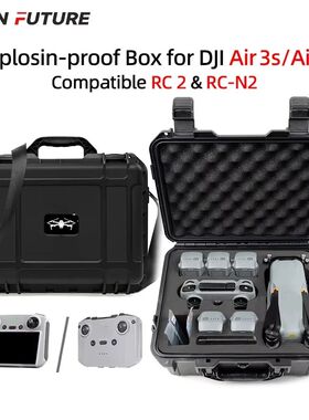 Explosion-proof Box For DJI Air 3S/Air 3 Storage Carrying Ca
