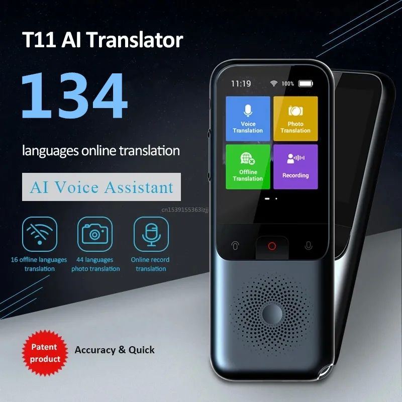 Portable Smart Voice Translator T11 134 Languages Real-time