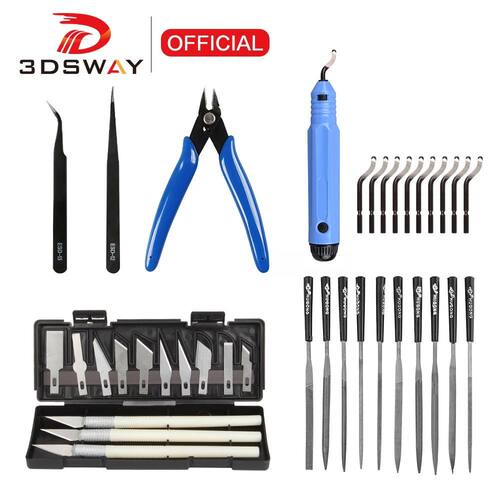 3DSWAY 3D Model Grinding Tool Deburring Engraving Knife Kit