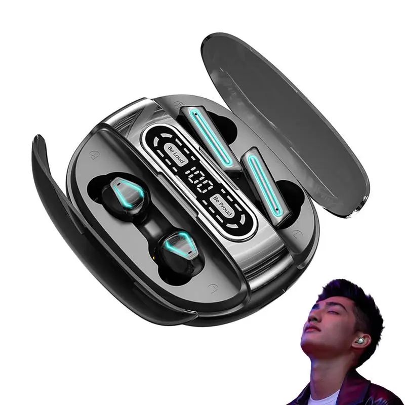 Wireless Bluetooth5.3 Earphones  With Digital Display Double