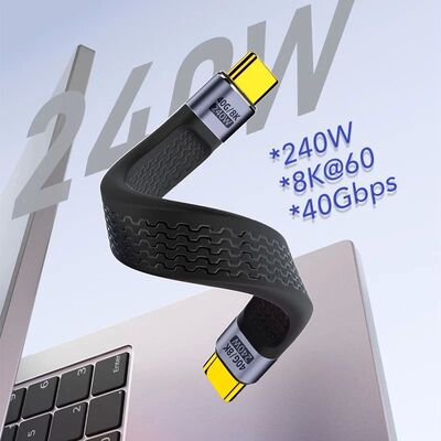 USB C to Type C Cable PD 240W USB 4.0 40Gbps Data Cable USB
