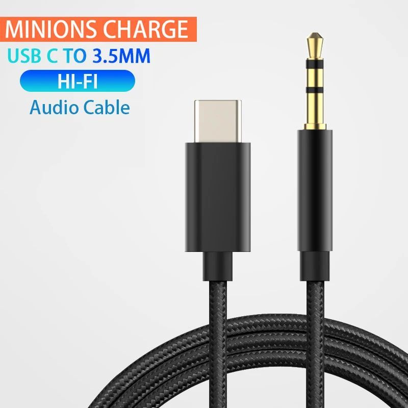 Usb Type C To 3.5mm Aux Audio Cable Headset Speaker Headphon
