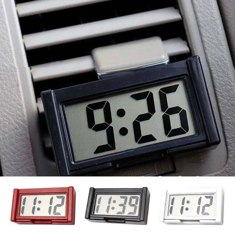 Mini Digital Clock Large Screen Car Dashboard Electronic Clo