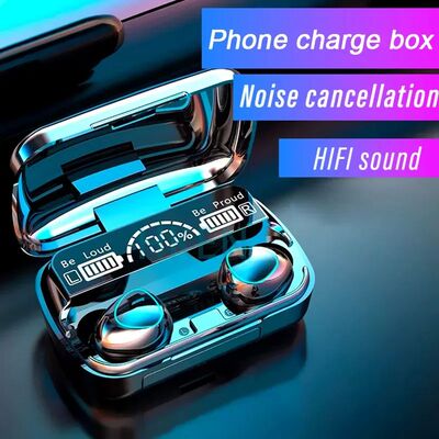 TWS Wireless Bluetooth Headset with Charge Box for Phone Noi