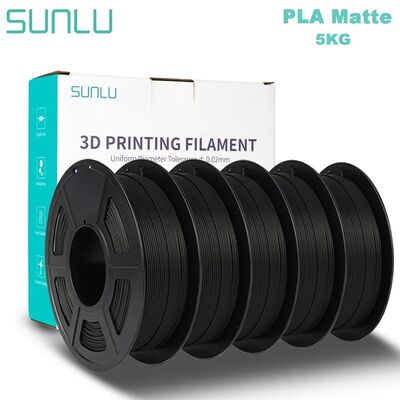 SUNLU 5KG PLA Matte 3D Printer Filament 1.75mm 1KG/Roll Fros