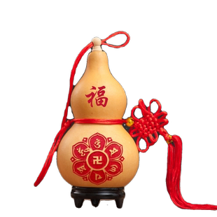 福字六字真言八卦大小胡开口天然真木葫芦挂件门口摆件化解门对门