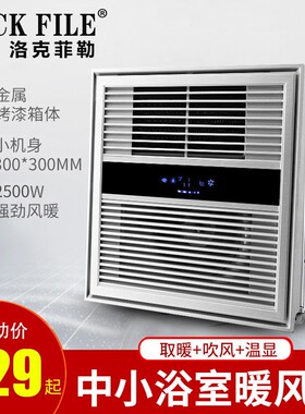 浴室卫生间集成吊顶暖风机换气排