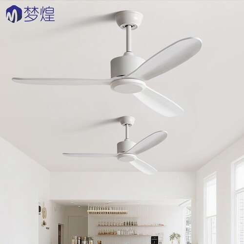 实木大风力工业变频遥控吊扇餐厅