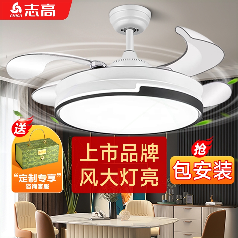 全光谱隐形风扇灯2025新款护眼吊