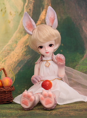BJD娃娃 Feny Necy 小狐狸 衣服 6分SD娃娃 白色纱裙 娃衣 礼物