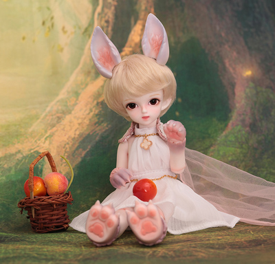 小狐狸衣服白色礼物bjd娃娃