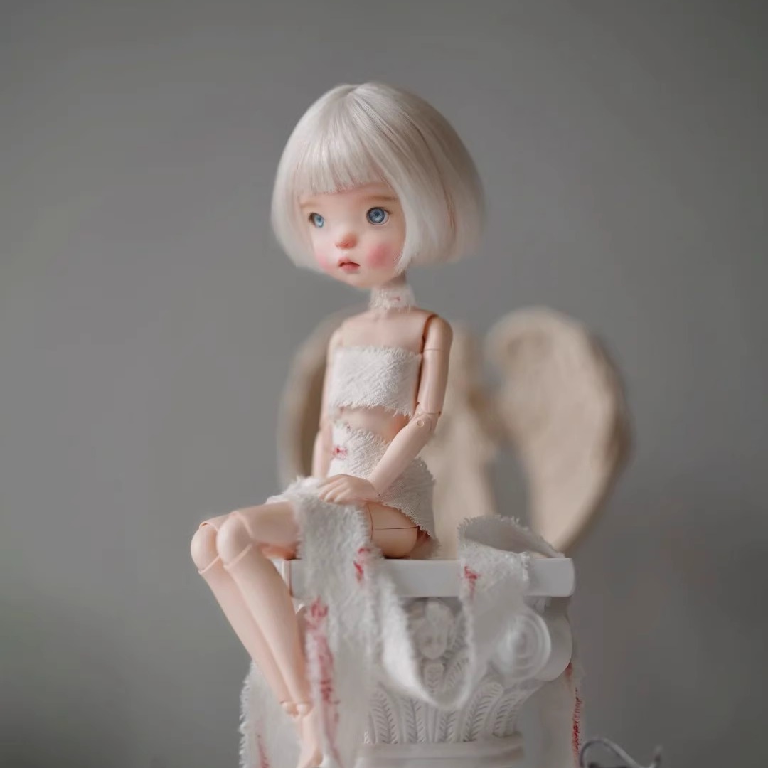 bjd娃娃小6分特体bjd蓝豆豆女娃六分bjd素体sd娃娃bjd人偶娃娃