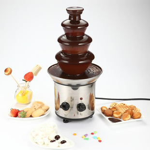 Stainless Steel Luxury Chocolate Fondue Fountain巧克力喷泉机