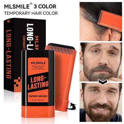 Temporary one-time Moustache Beard Dye Black Hair Color Wax