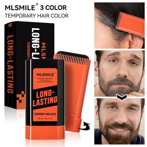 Temporary one-time Moustache Beard Dye Black Hair Color Wax
