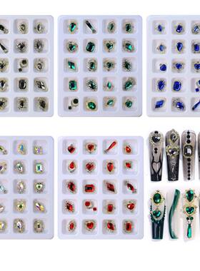 Crystal Rhinestones Round Gems for Nail Art  Glue Fix