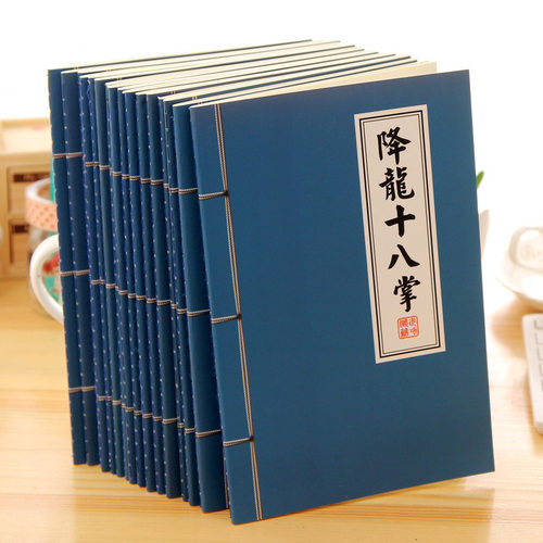 China Blank Paper Notebook Notepad Diary kungfu Book秘籍本子