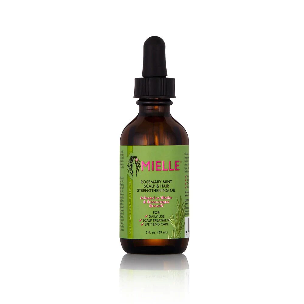 organic mielle rosemary mint scalp  hair strengthening oil
