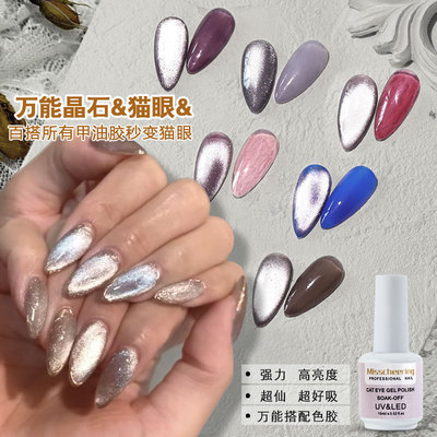 Cat Eye Gel Nail light Starry Magnetic Nail Polish磁性美甲油
