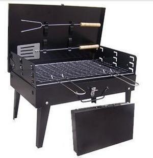 Portable Charcoal BBQ Grill Folding Barbecue手提折叠式烧烤炉