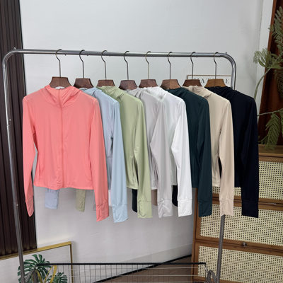 拉链连帽防晒服凉感修身外套