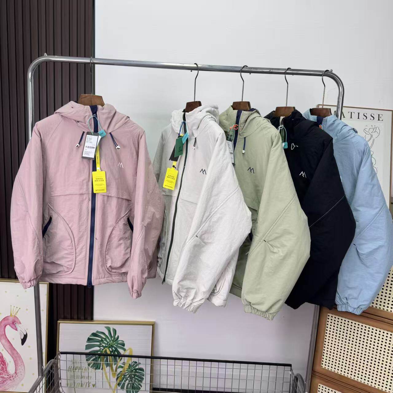 大厂订单！情侣秋冬防泼水户外夹棉加厚保暖宽松连帽棉衣棉服外套