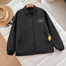 WMXZ秋季2024新款翻领休闲教练茄克百搭外套夹克474138/ 476316