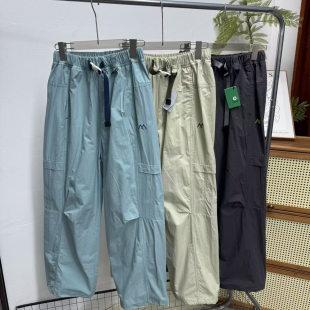 WMXZ春季2025新款撞色户外运动百搭休闲长裤宽松可调节裤子男女款