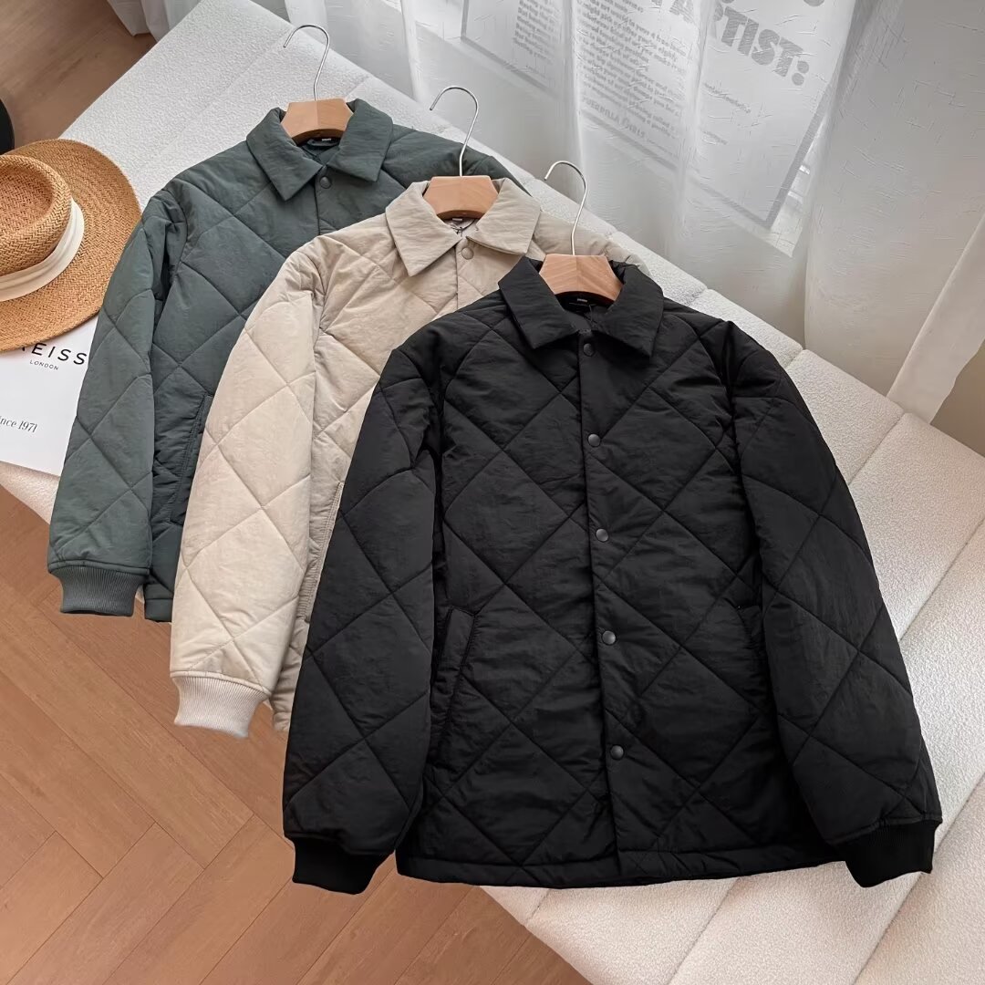 男女装空气棉服菱形绗缝外套棉衣