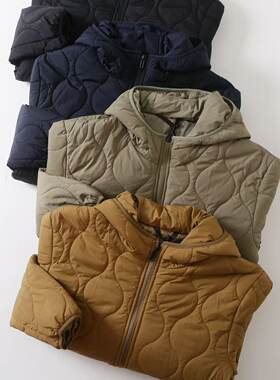 大厂订单！防水保暖！复古葫芦格绗缝棉服情侣秋冬连帽夹克棉服