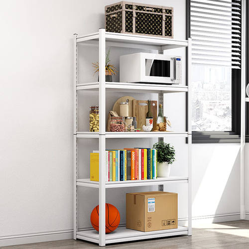 金经金属仓库货架家用货架仓储库房货架超市展示架收纳架暖白色10