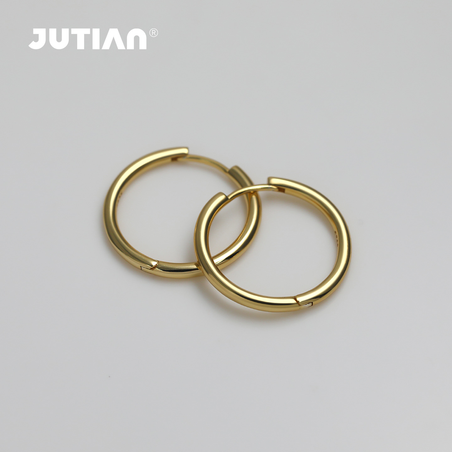 纯银ins潮风基础款大圆环耳扣