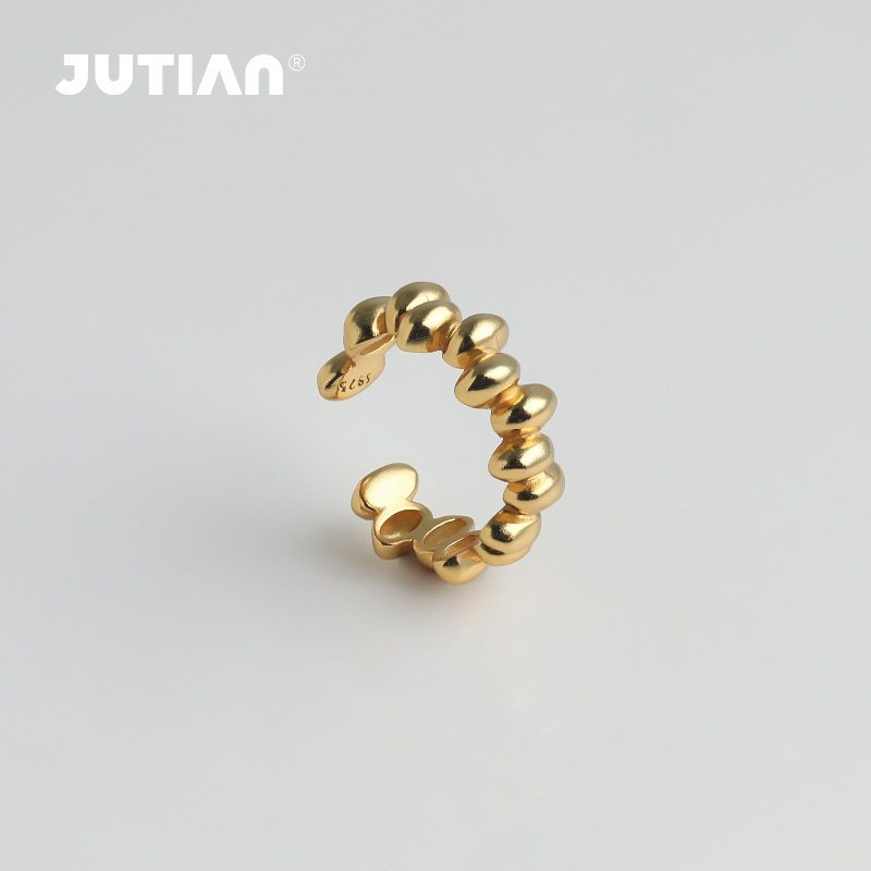 JUTIAN 纯银耳环女小众设计感高级轻奢气质百搭无耳洞耳夹耳饰女,饰品/流行首饰/时尚饰品新,银饰耳饰,淘宝优惠券,粉丝福利购,淘宝优惠卷