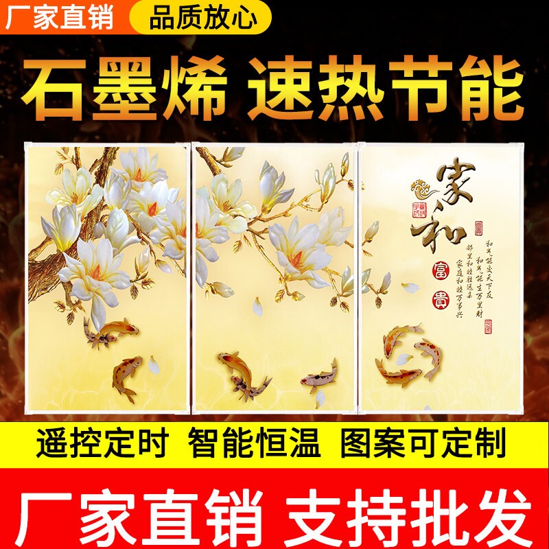 石墨烯取暖器碳晶墙暖壁画电暖器热板暖气片全屋家用节能壁挂式电