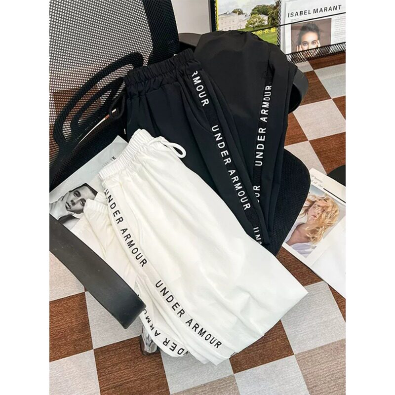 清仓捡漏冰丝九分运动裤女夏季薄款2026新款速干裤休闲宽松哈伦裤