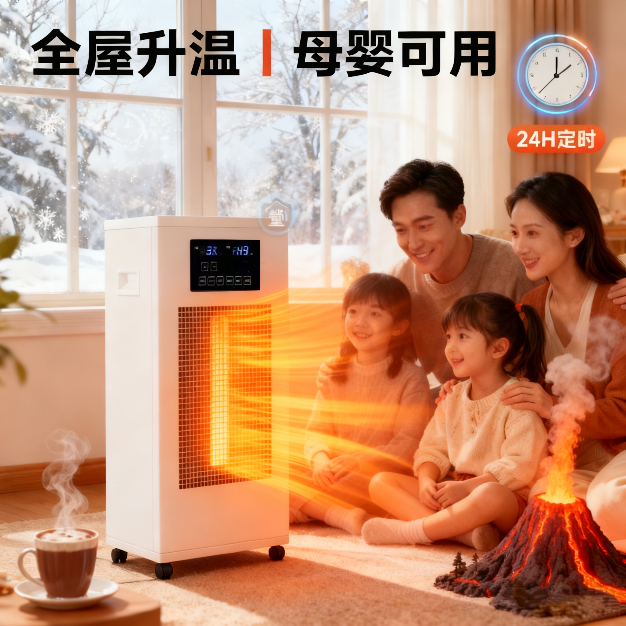 BGE/宝工取暖器大面积电暖气速热