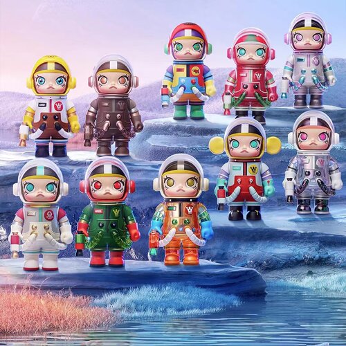 泡泡玛特SPACEMOLLY周年盲盒100%