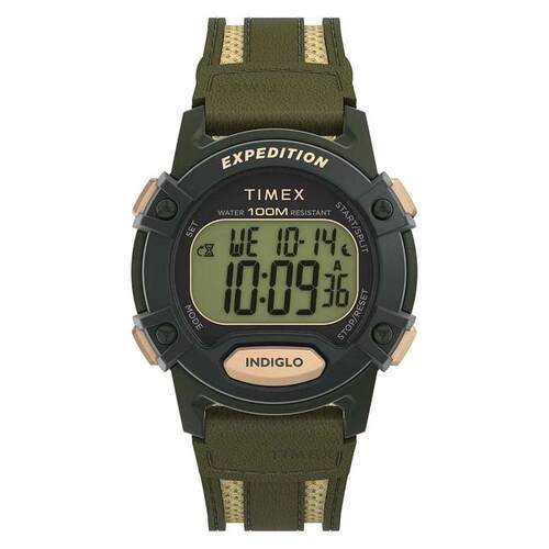 海外代购Timex/天美时男士欧美腕表夜光显示数字显示石英机芯