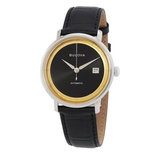 代购BULOVA宝路华男士腕表自动日期夜光计时金属皮带防水钢壳