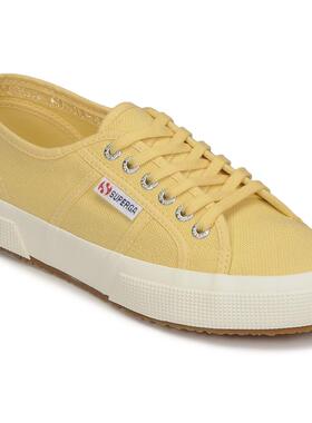 代购Superga女士运动板鞋舒适透气轻便耐磨日常穿着易搭配黄色